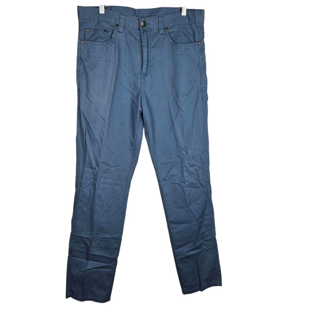 Nat Nast Chino Pants Mens Sz 32 x 32 Blue Casual Preppy Straight Leg